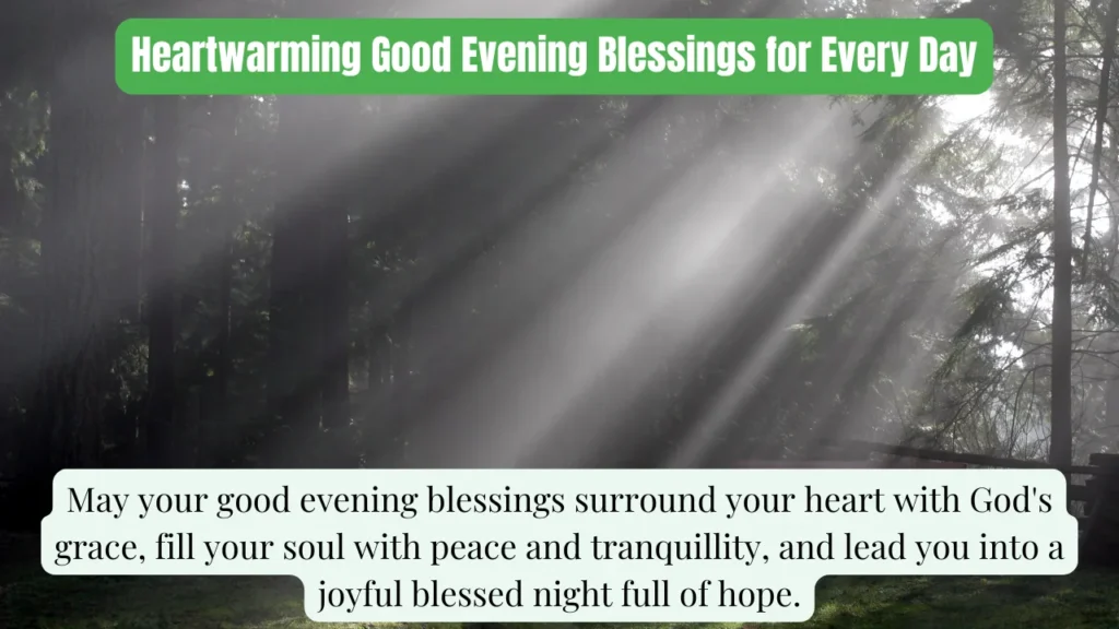 Heartwarming Good Evening Blessings for Every Day
