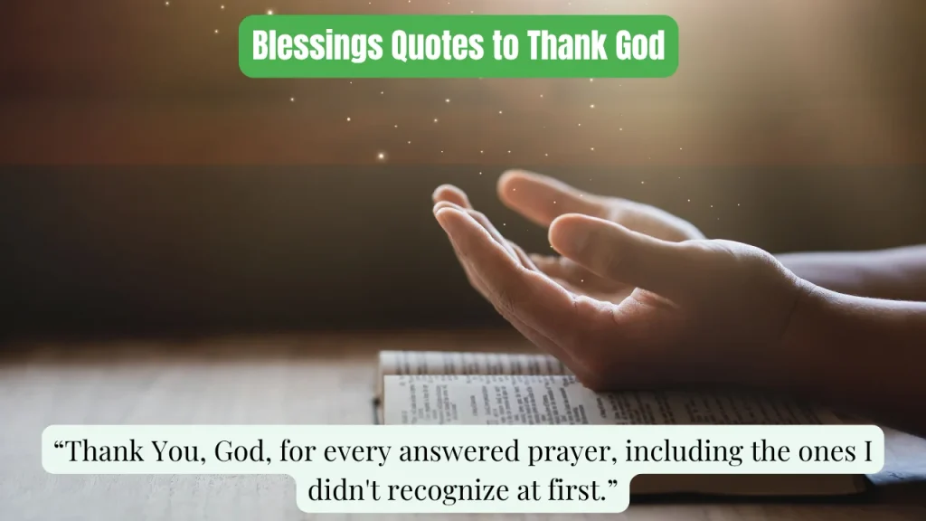 Blessings Quotes to Thank God