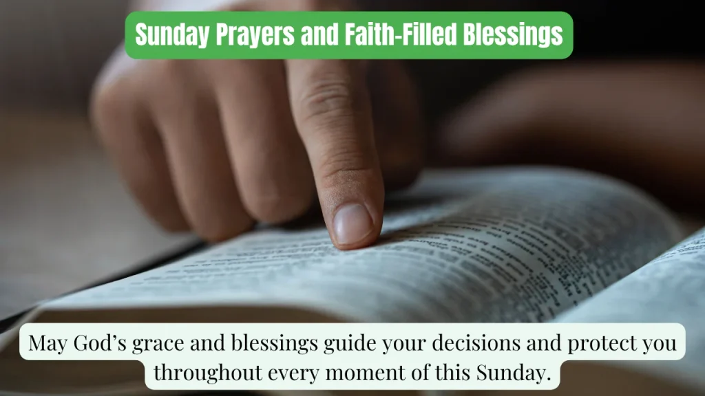 Sunday Prayers and Faith-Filled Blessings