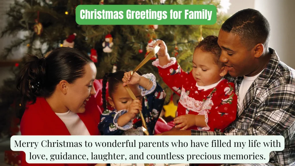 Christmas Greetings for Family