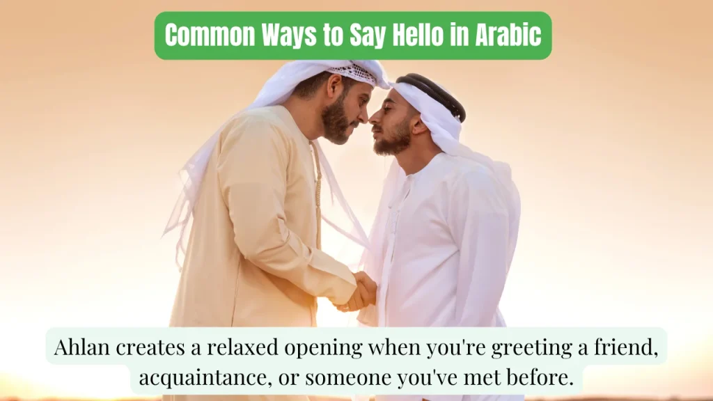 Common Ways to Say Hello in Arabic