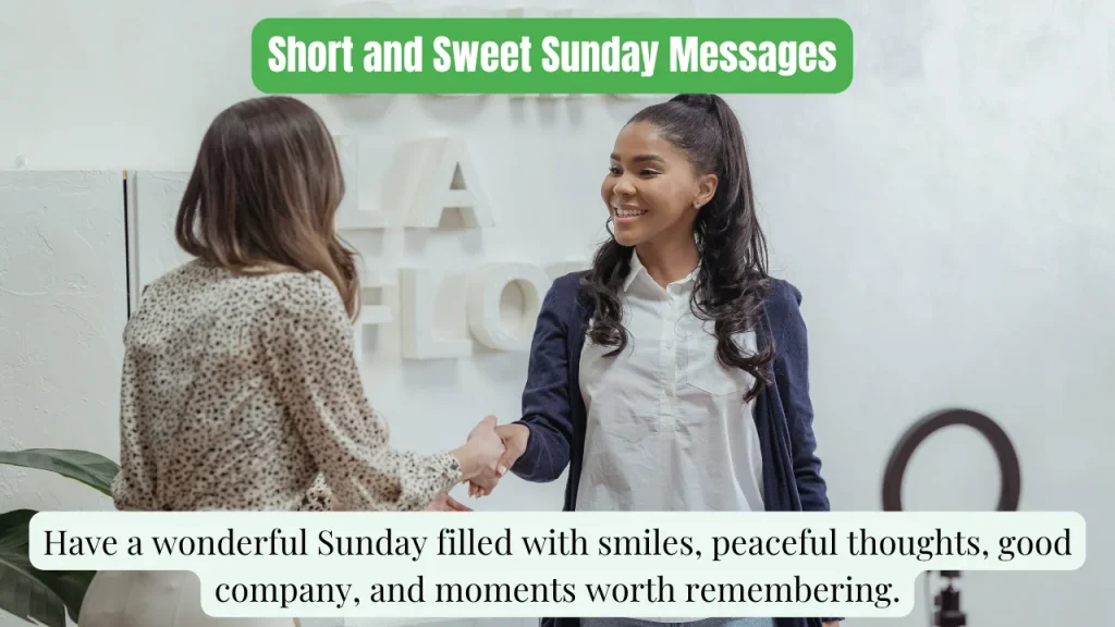 Short and Sweet Sunday Messages