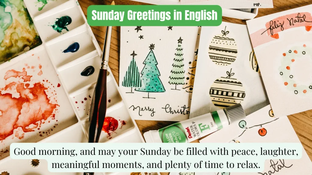 Sunday Greetings in English