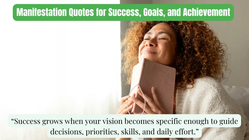 Manifestation Quotes for Success, Goals, and Achievement